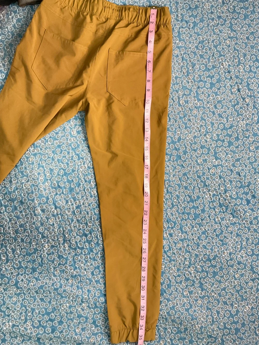 Weatherproof Tan Drawstring Jogger Pants